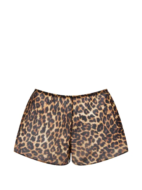 Maison Close Safari leopard-print shorts Brown 565395
