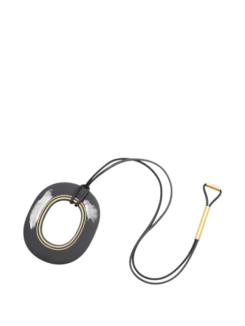 Hermès Pre-Owned 2000s Color Present wood necklace Black 1060836