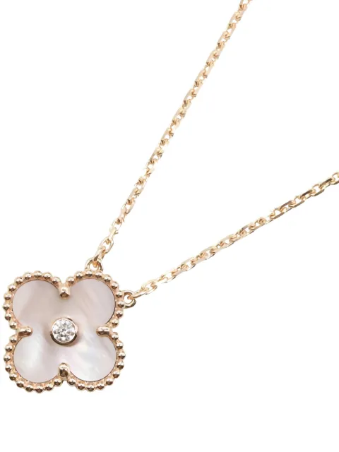 Van Cleef & Arpels Pre-Owned 2010s Alhambra mothe-of-pearl necklace Pink 1063967