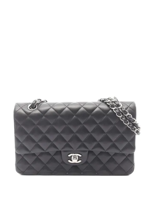 CHANEL Pre-Owned 2014 Double Flap matelassé double-chain shoulder bag Black 106585619194900