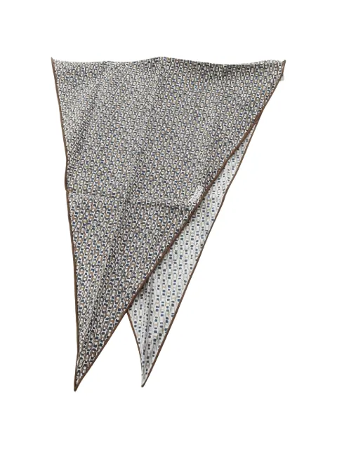 Hermès Pre-Owned 2020s Losange scarf Brown 1059841