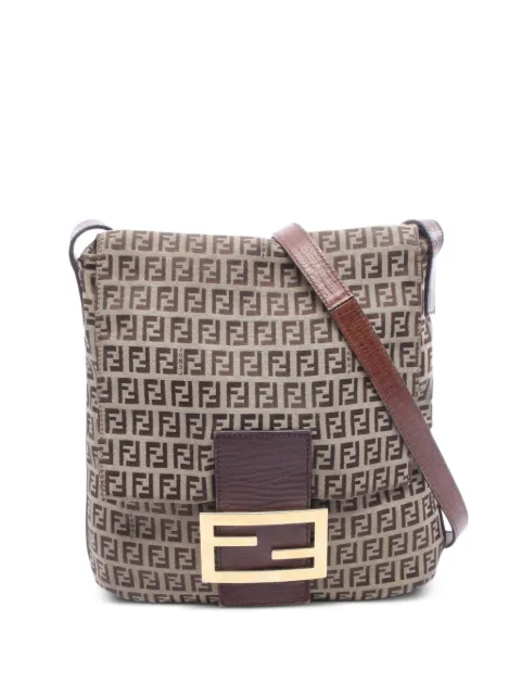 Fendi Pre-Owned 2000s Zucchino-pattern cross-body bag Brown 1064306