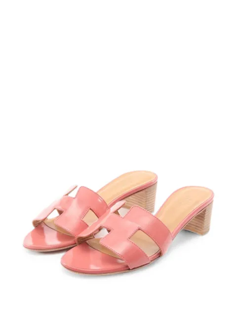 Hermès Pre-Owned 2010s Oasis mules Pink 1064540