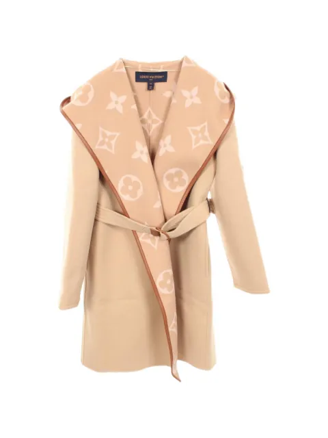 Louis Vuitton Pre-Owned 2010s Giant Monogram hooded coat Neutrals 1059098