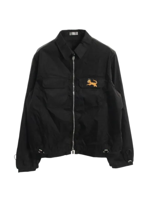 Christian Dior Pre-Owned x Peter Doig 2000s lion embroidery jacket Black 1057697