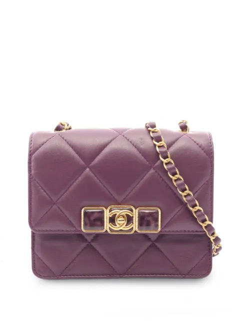 CHANEL Pre-Owned 2021s Matelassé chain shoulder bag Purple 1066393HNCH27EC