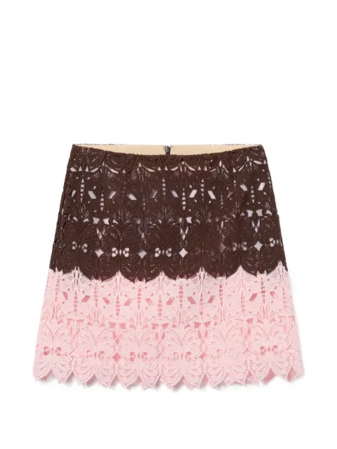 La DoubleJ lacey mini BAIA skirt Brown SKI0209LAC014BIC01BR07