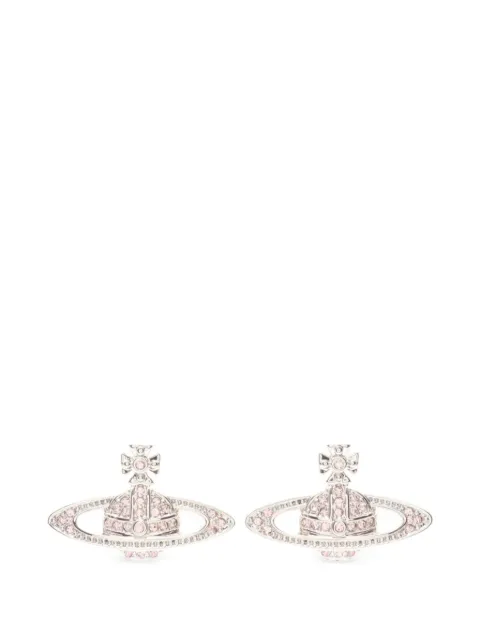 Vivienne Westwood Pre-Owned Bas Relief rhinestone earrings Silver 1066488