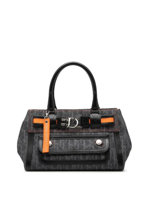 Christian Dior Pre-Owned 2005 Diorissimo Trotter Denim Flight Handle Bag tote bag Blue WE7G70FKOPZK0TOK
