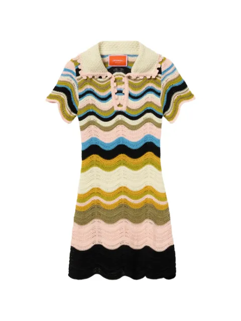 La DoubleJ Chevron mini dress Pink DRE0915KNI158VA499PI01