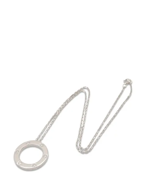 Cartier 2010s Love Circle diamond necklace Silver 1063892