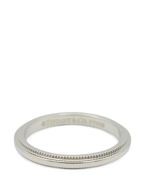 Tiffany & Co. Pre-Owned 2010s Milgrain ring Silver 1066361