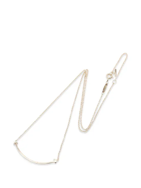 Tiffany & Co. Pre-Owned 2010s T Smile necklace Pink 1063847