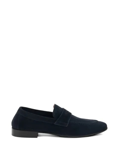Boggi Milano suede leather loafers Blue BO26P012901