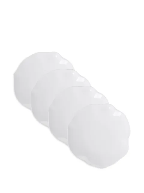 Villeroy & Boch wavy-edge plate set (set of four) White 2201044662680X4