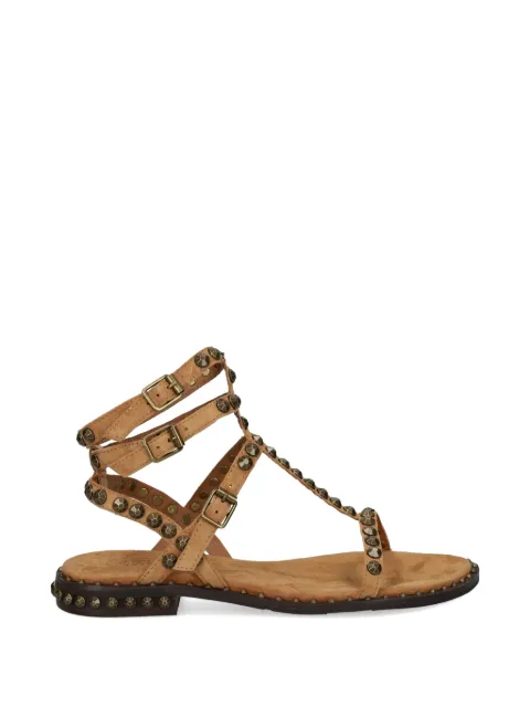 Ash Play stud-embellished suede sandals Brown PLAY