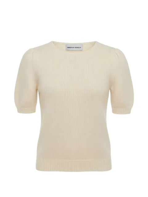 Emerson Renaldi short-sleeve crew-neck sweater Neutrals EMES26007