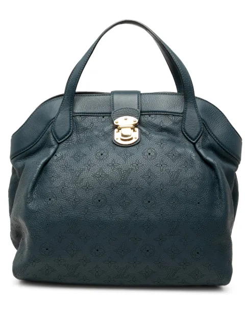 Louis Vuitton Pre-Owned 2010 Monogram Mahina Cirrus MM tote bag Blue 0HU9GA9DA2P2TDB7
