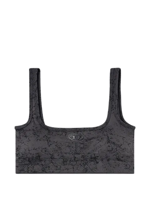 Diesel printed seamless sports bra Grey A228370SIBJ