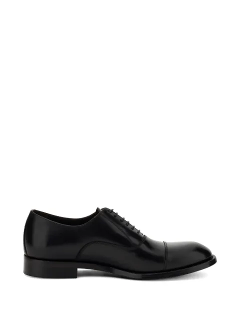 Boggi Milano buffed leather oxford shoes Black BO24C040901