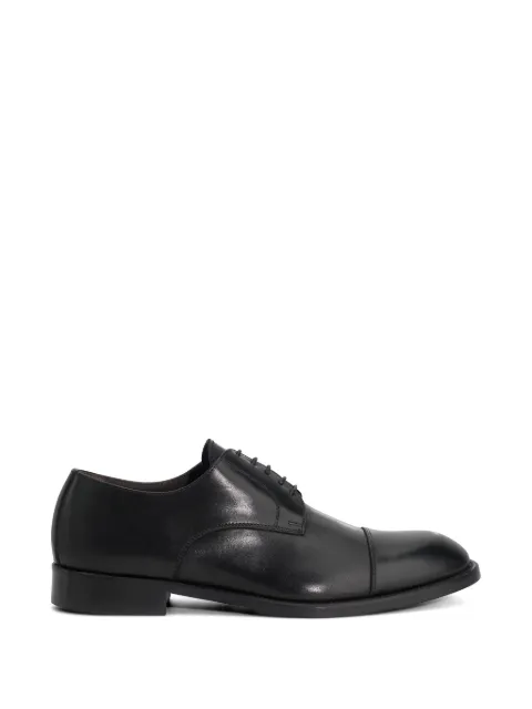 Boggi Milano leather derby shoes Black BO24C041001