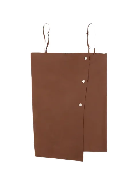 THELATEST asymmetric poplin trousers Brown TLW04023T0160ABTP