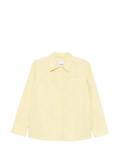 ASPESI chest-pocket snap-button jacket Yellow N631P008