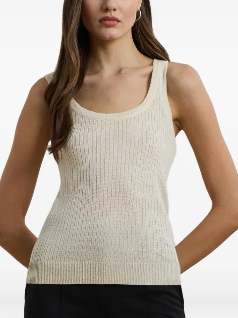 Lauren Ralph Lauren ribbed-knit tank top Neutrals 200971352002
