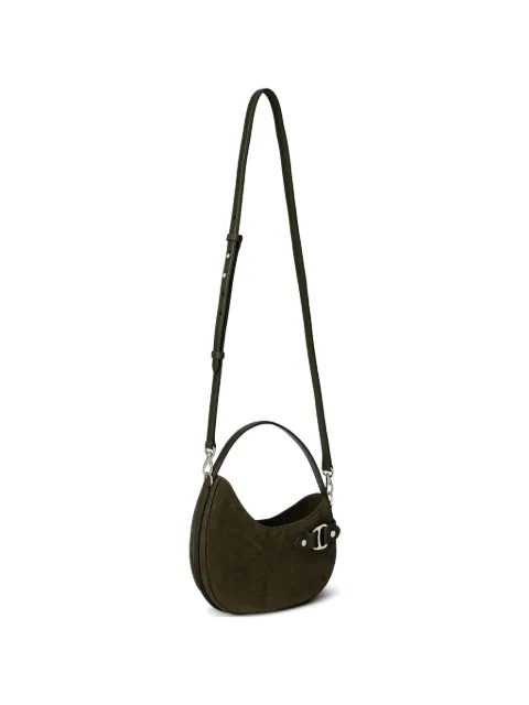 Lauren Ralph Lauren suede buckle-detail shoulder bag Green 431980160002