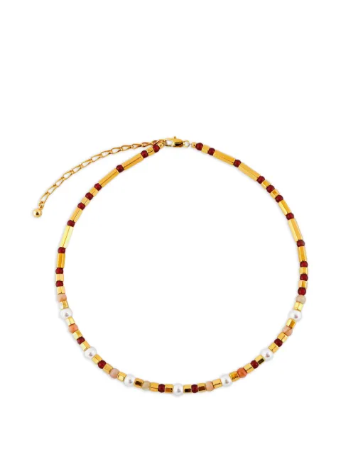 TANNUM beaded brass necklace Gold 69725