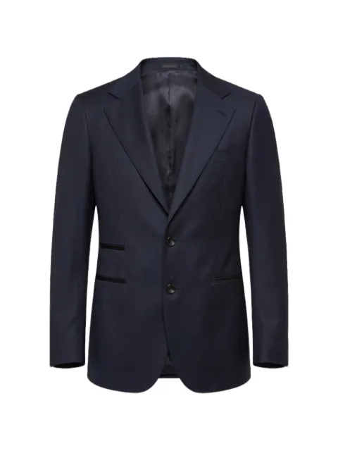 FRANZESE COLLECTION wool single-breasted blazer Blue 26U7TUATXA68UP73