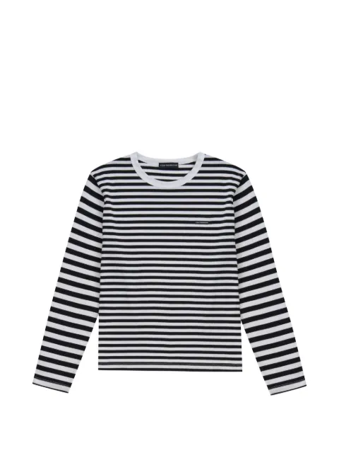 GOSHA RUBCHINSKIY striped long-sleeve T-shirt Black LS0104WHITEBLACK