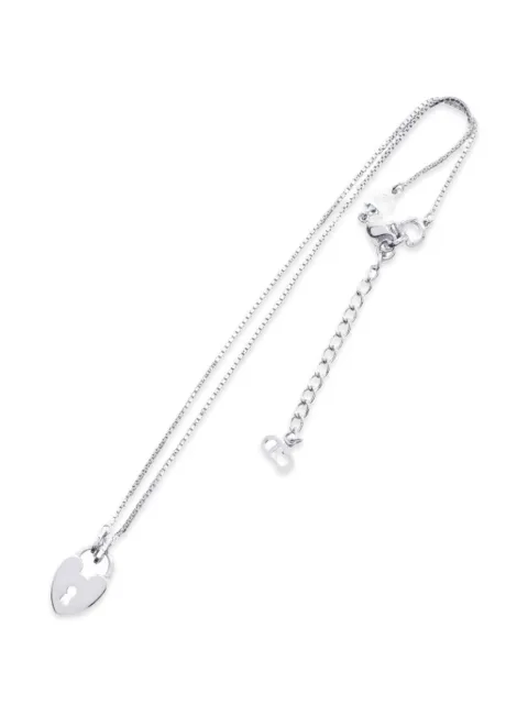 Christian Dior Pre-Owned 2010s heart lock necklace Silver 1061589