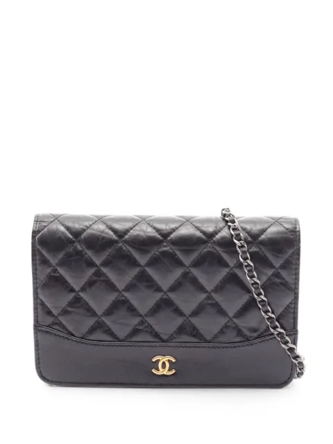 CHANEL Pre-Owned 2018-2019 Gabrielle quilted shoulder bag Black 1066385