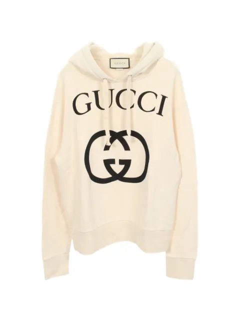 Gucci Pre-Owned 2000s Interlocking G hoodie Neutrals 1060366