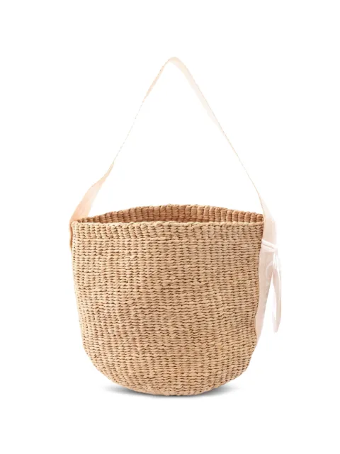 Chloé Pre-Owned Woody basket bag Neutrals 1066534