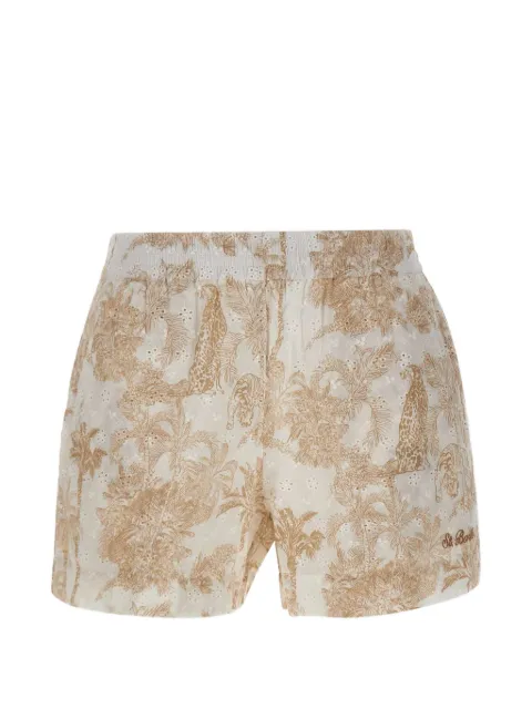 MC2 Saint Barth broderie-anglaise Meave shorts Neutrals MEA00201359L