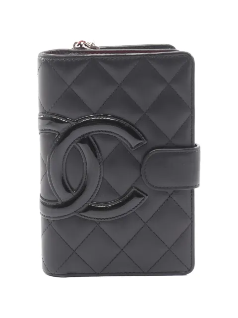 CHANEL Pre-Owned 2012 Cambon quilted wallet Black 106617416954930