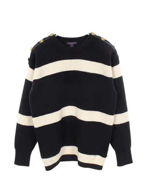 Louis Vuitton Pre-Owned 2010s striped sweater Black 1058122