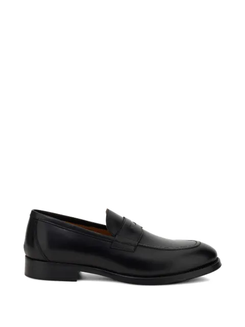 Boggi Milano brushed-leather Blake-construction loafers Black BO24C040801