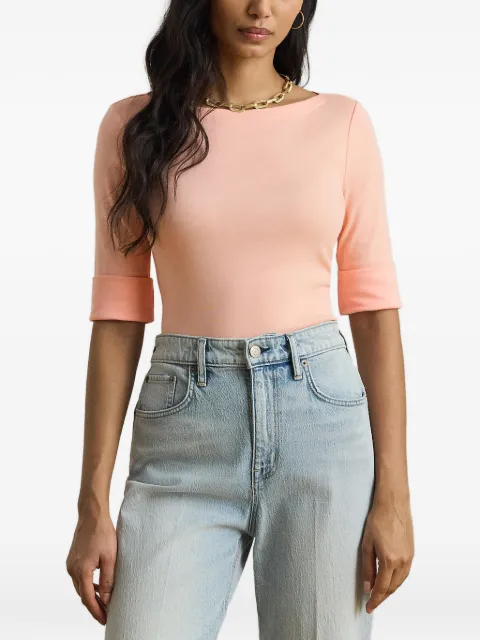 Lauren Ralph Lauren boat-neck top Pink 200654963202