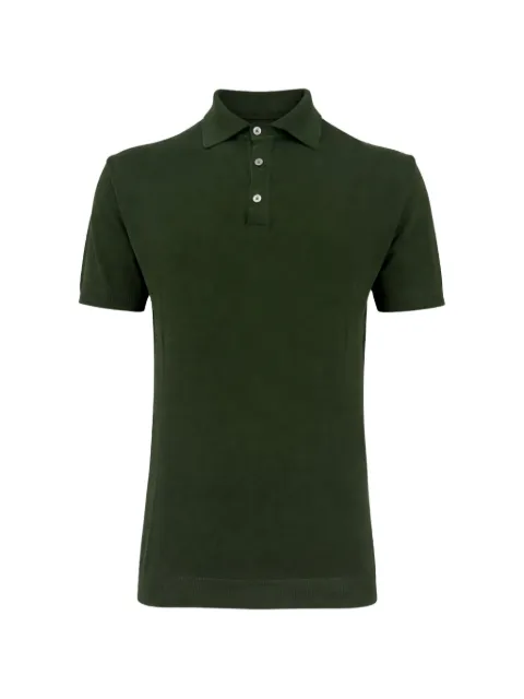 FRANZESE COLLECTION Gossip ribbed-trim polo shirt Green MA8353VERDEBOTTIGLIA