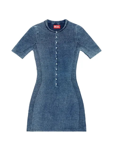 Diesel short dress in indigo bouclé knit Blue A238870KNBW