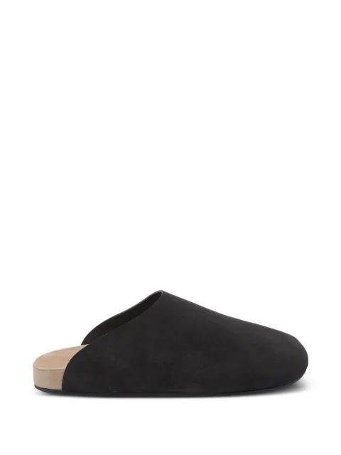 The Row Hudson Two Rovesciato mules Black F2171L302