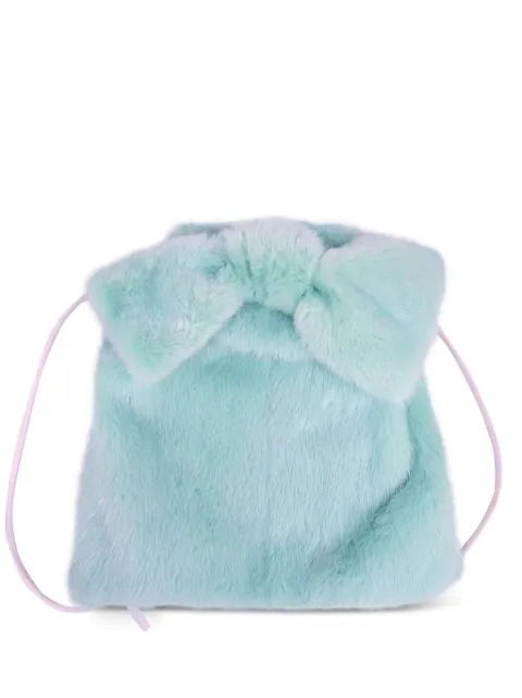 mate bow-detail faux-fur backpack Green CF9758511051MIL