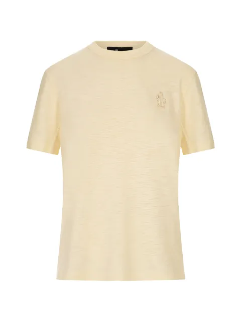 Moncler Grenoble logo-patch T-shirt Yellow 0988C0000389BBO
