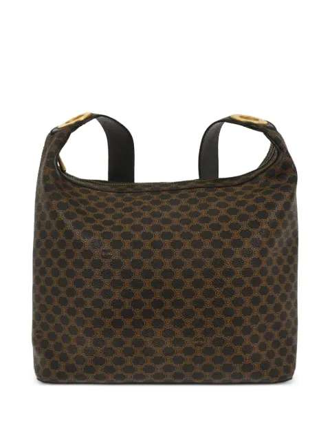 Celine Pre-Owned 1990-2000s Macadam shoulder bag Brown 136267