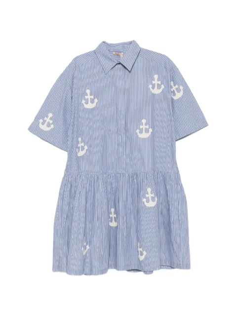Stella Nova striped mini dress Blue QS614392