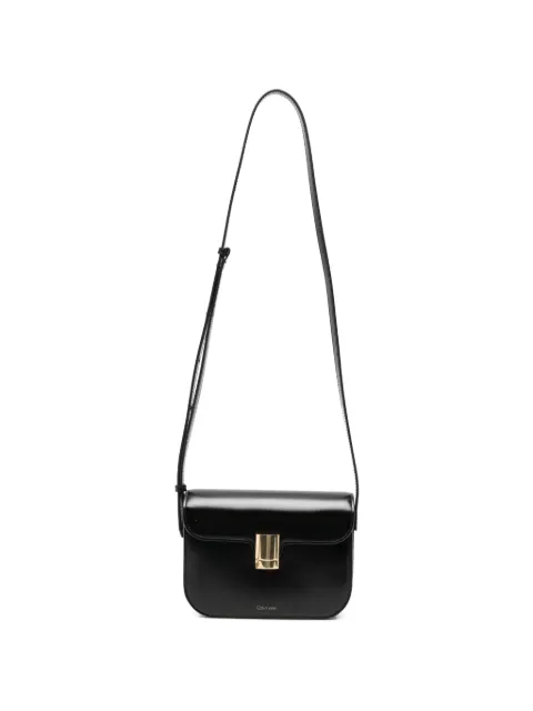Calvin Klein Tilla leather shoulder bag Black VY03616