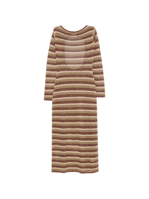 MC2 Saint Barth Robyn striped maxi dress Neutrals RYN0001
